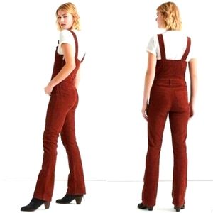 Lucky Brand Corduroy Bell Bottoms Overalls US 25 - 70s